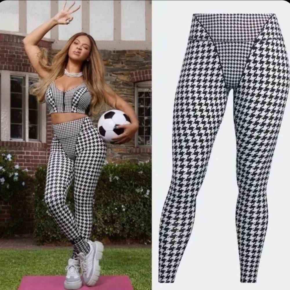 NWOT IVY PARK *SOLD OUT Houndstooth 3 stripe Seam Tight Leggings